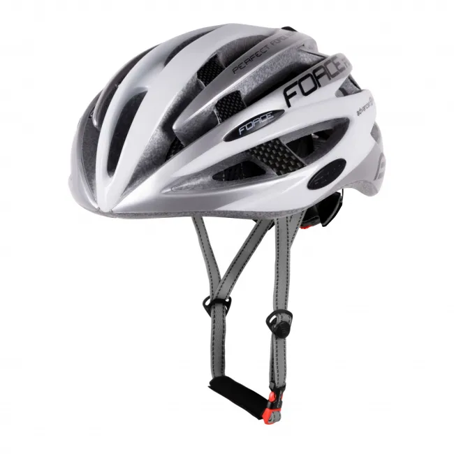 Casca FORCE ROAD Alb/gri L-XL (58-63 cm)