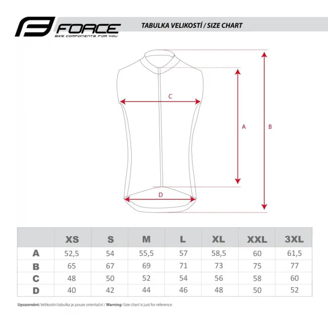 Vesta antivant Force Laser, negru, XXXL