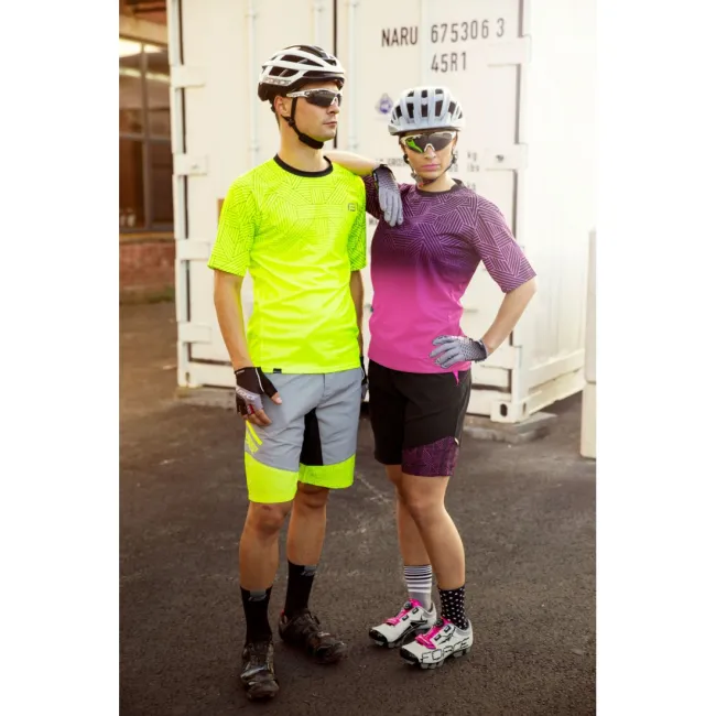 Pantaloni scurti cu bazon Force Storm, gri/fluo XL
