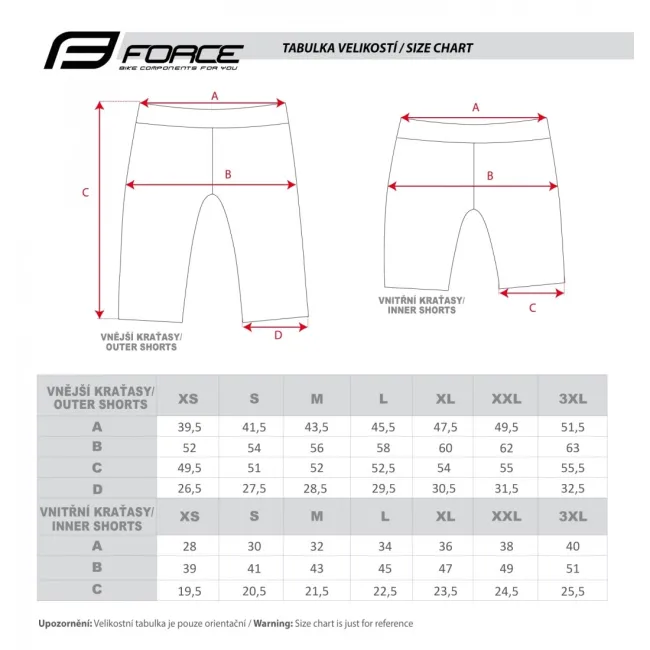 Pantaloni scurti cu bazon Force Storm negru/gri, negru/gri XS