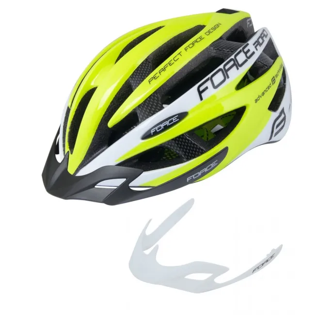 Casca Force Road fluo/alb L-XL (58-63 cm)