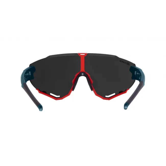 Ochelari Force Creed, lentila neagra oglinda, rosu petrol