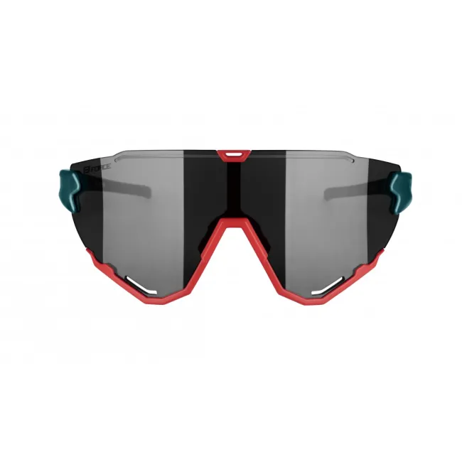Ochelari Force Creed, lentila neagra oglinda, rosu petrol