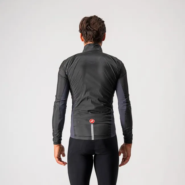 Jacheta de vant Castelli Squadra Stretch, Negru/Antracit, XXL