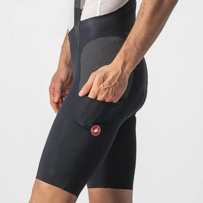 Pantaloni scurti cu bretele Castelli Free Unlimited Negru M