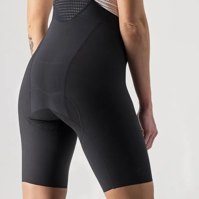 Pantaloni scurti cu bretele Castelli Premio Black W, de dama, Negru, XS
