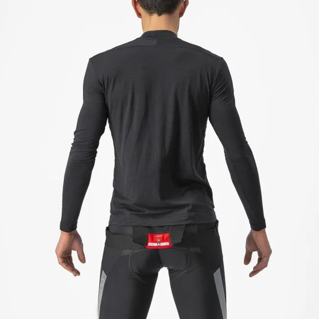 Bluza de corp cu maneca lunga Castelli Bandito Wool LS, Negru, XL
