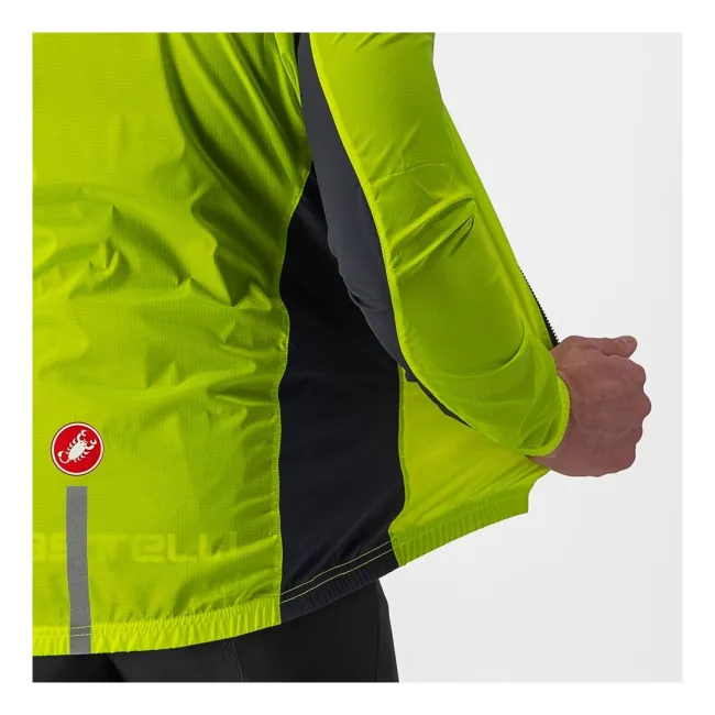 Jacheta de vant Castelli Squadra Stretch, Galben Fluo, S