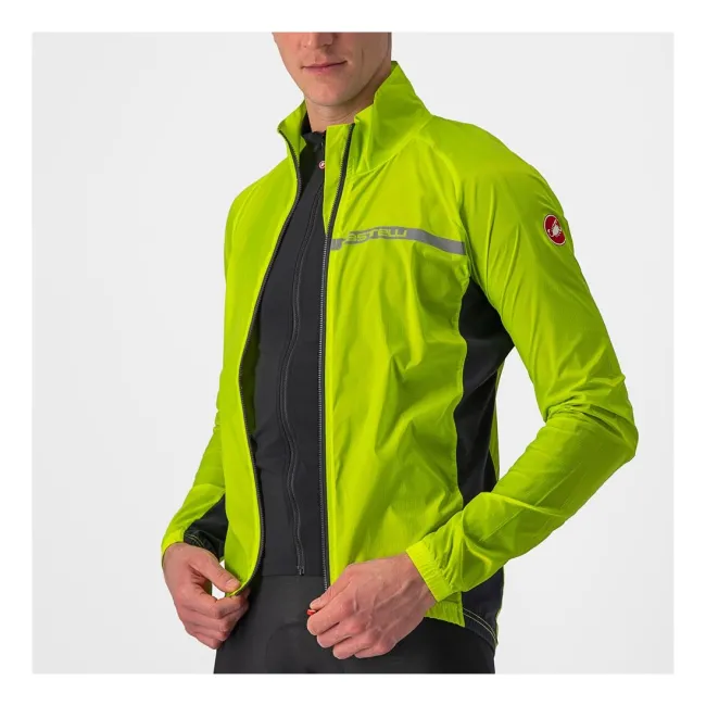 Jacheta de vant Castelli Squadra Stretch, Galben Fluo, S