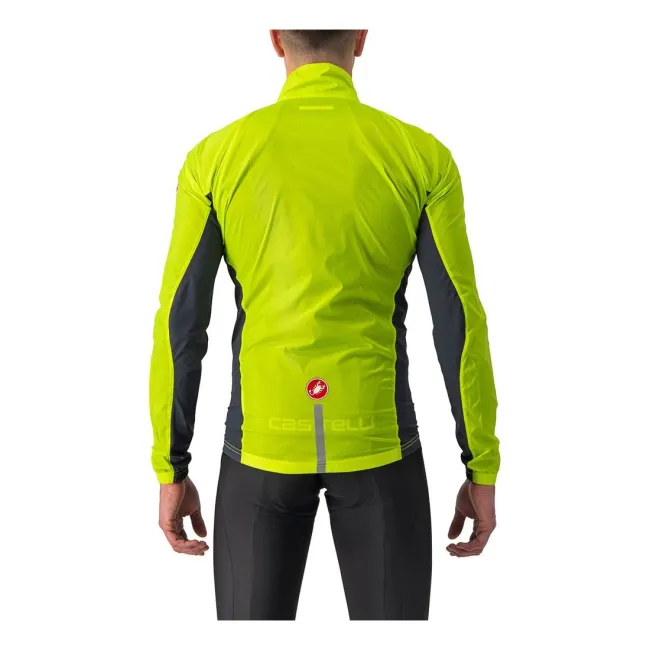 Jacheta de vant Castelli Squadra Stretch, Galben Fluo, XXL