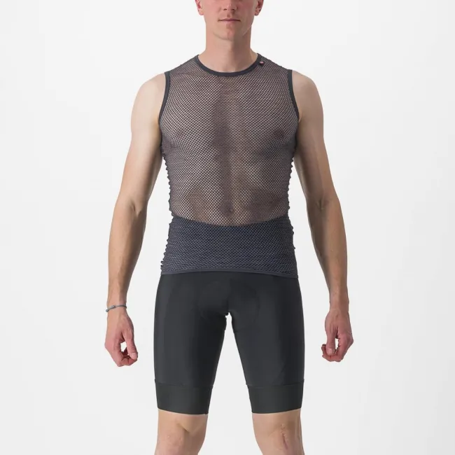 Bluza corp fara maneci Castelli Miracolo Wool SL Gri S