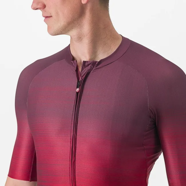 Tricou cu maneca scurta Castelli Aero Race 6.0 Visiniu XL