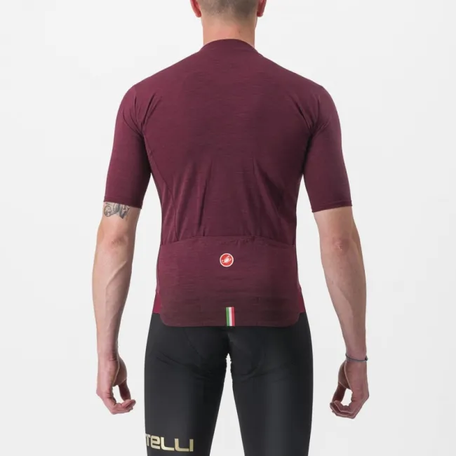 Tricou cu maneca scurta Castelli Essenza Visiniu M
