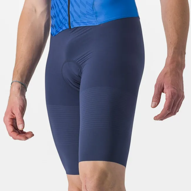 Costum de triatlon cu maneca scurta Castelli PR 2 Speed Suit Albastru/Bleumarin L