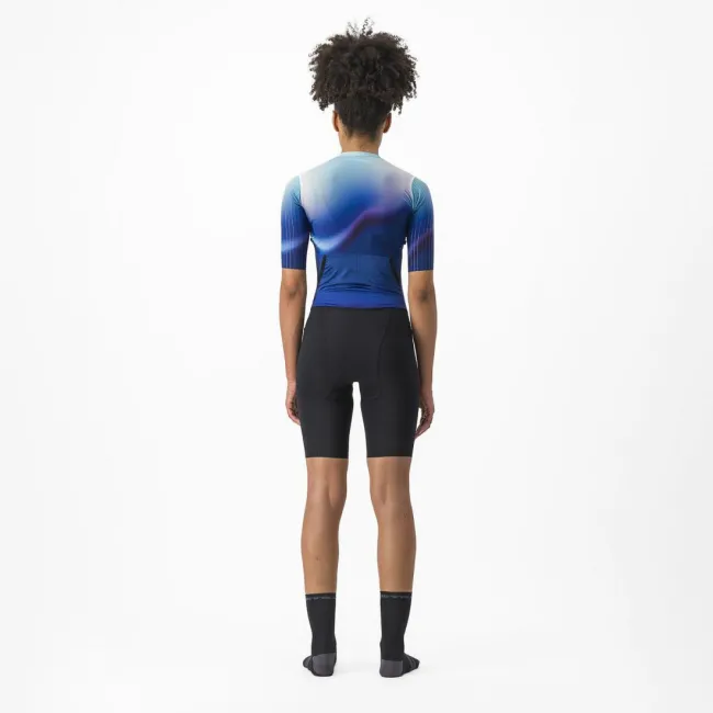 Costum de triatlon cu maneca scurta Castelli PR 2 W Speed Suit de dama Alb/Albastru/Negru M