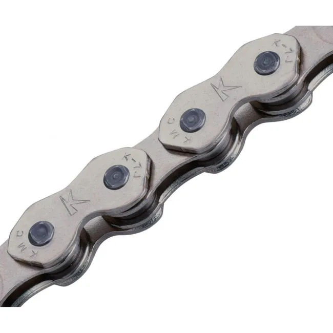 Lant Bicicleta KMC K1, 1 Viteze, 1/2X3/32 Inch, 100 Zale, Argintiu