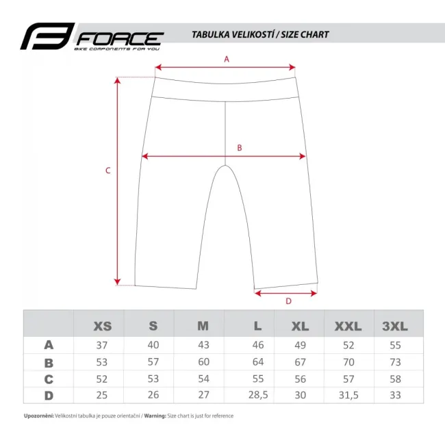 Pantaloni Scurti Force Blade MTB Fara Bazon Black XL