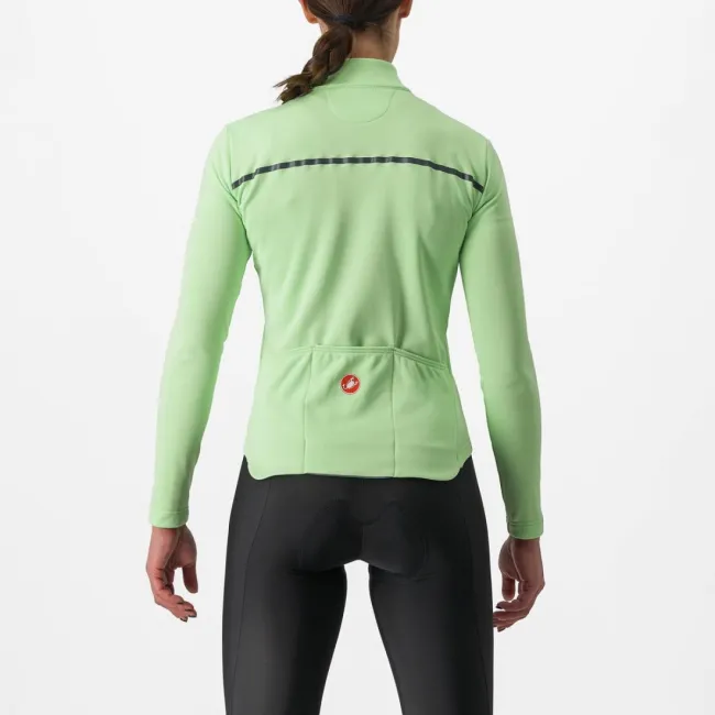 Tricou cu maneca lunga Castelli Sinergia 2 FZ de dama Verde Mint S
