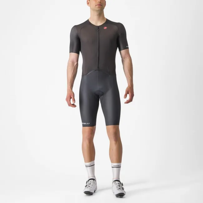 Combinezon cu maneca scurta Castelli Sanremo BTW Speed Negru S