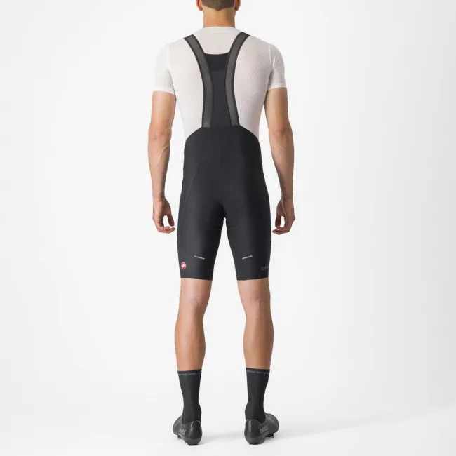Pantaloni scurti cu bretele Castelli Espresso Negru XXL
