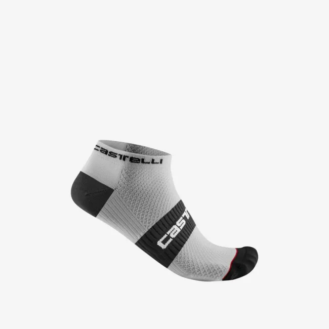 Sosete Castelli Lowboy 2 Alb/Negru S/M 36-39