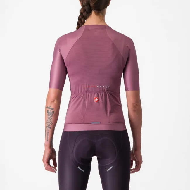Tricou cu maneca scurta Castelli Aero PRO 7.0 W de dama Mov XS