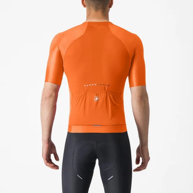 Tricou cu maneca scurta Castelli Aero Race 7.0 Portocaliu XS