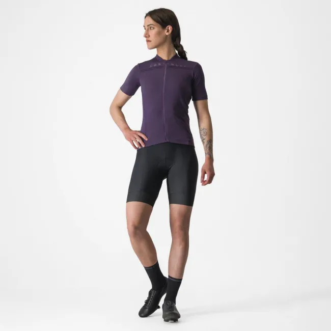 Tricou cu maneca scurta Castelli Anima 4 de dama Mov L