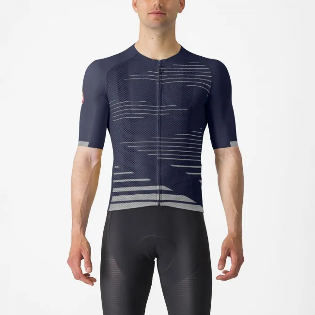 Tricou cu maneca scurta Castelli Climbers 4.0 Indigo/Gri XXL