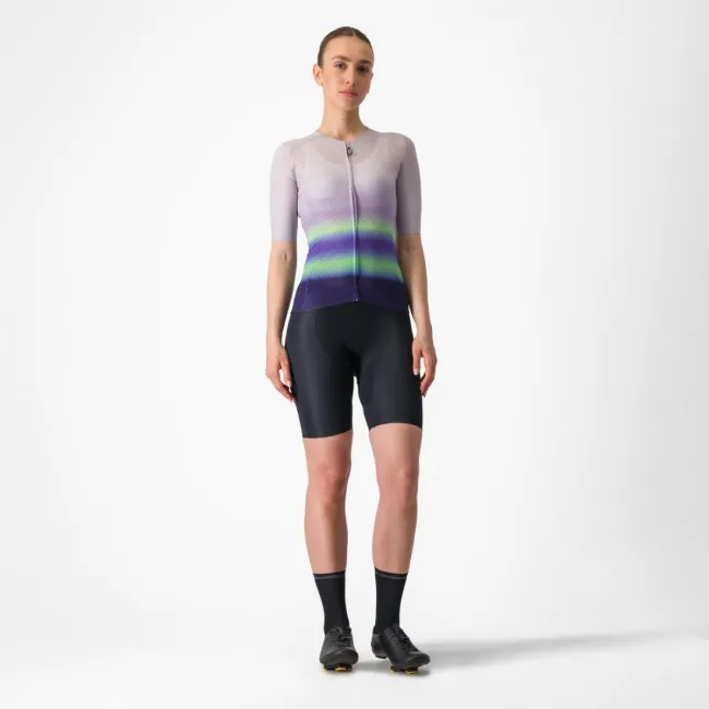 Tricou cu maneca scurta Castelli Climbers 4.0 W de dama Violet/Vernil/Mov S