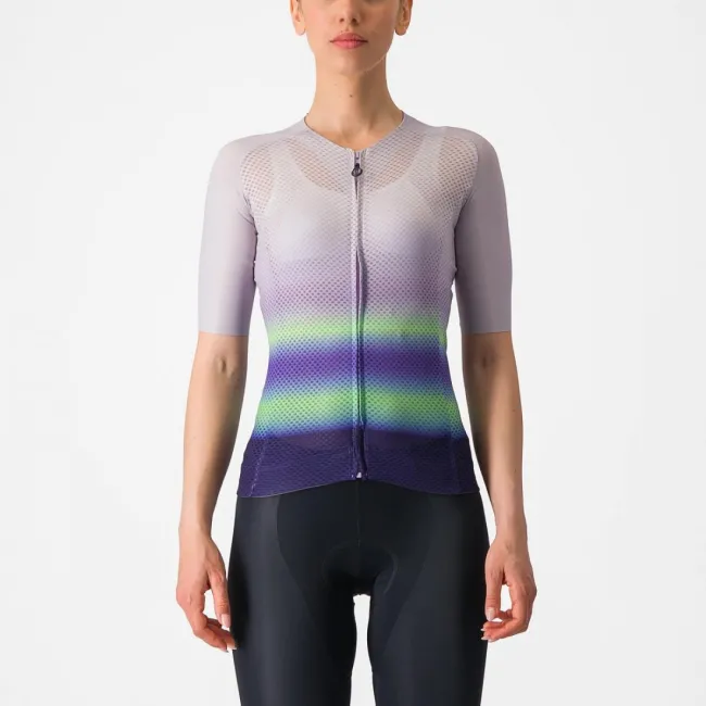 Tricou cu maneca scurta Castelli Climbers 4.0 W de dama Violet/Vernil/Mov XS