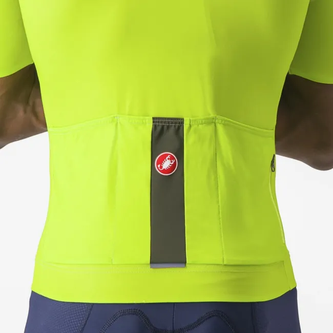 Tricou cu maneca scurta Castelli Elements Galben Fluo S