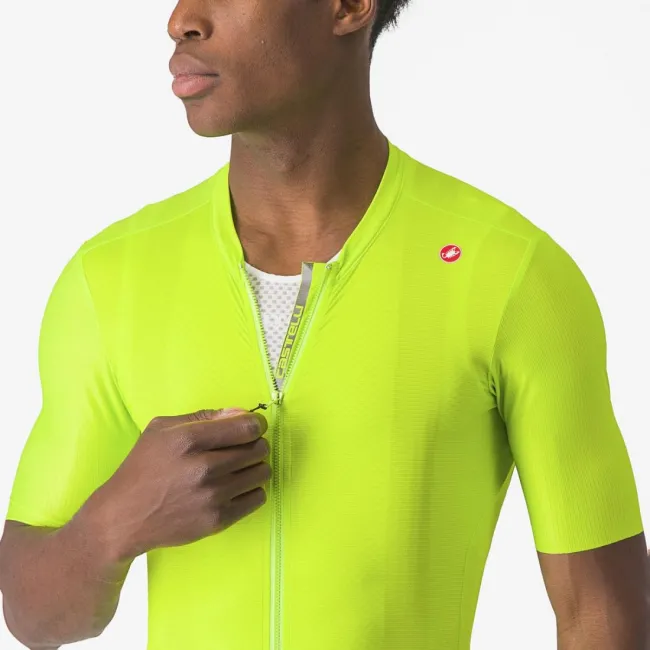 Tricou cu maneca scurta Castelli Espresso Galben Fluo XXL