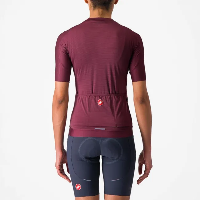 Tricou cu maneca scurta Castelli Espresso W de dama Visiniu S