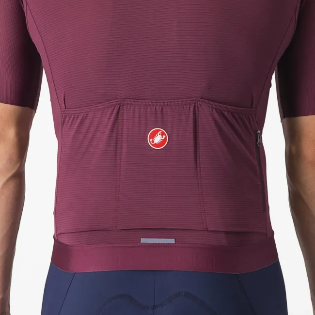 Tricou cu maneca scurta Castelli Espresso Visiniu XL