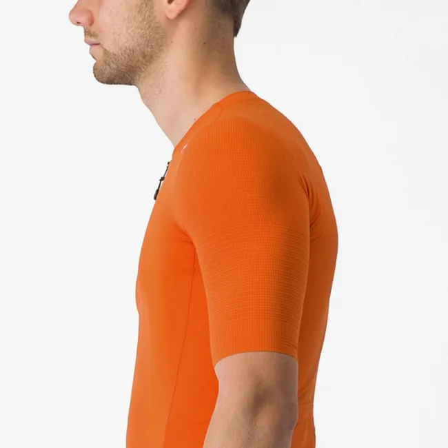 Tricou cu maneca scurta Castelli Premio Black Portocaliu XL