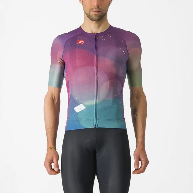 Tricou cu maneca scurta Castelli R-A/D Mov Multicolor L