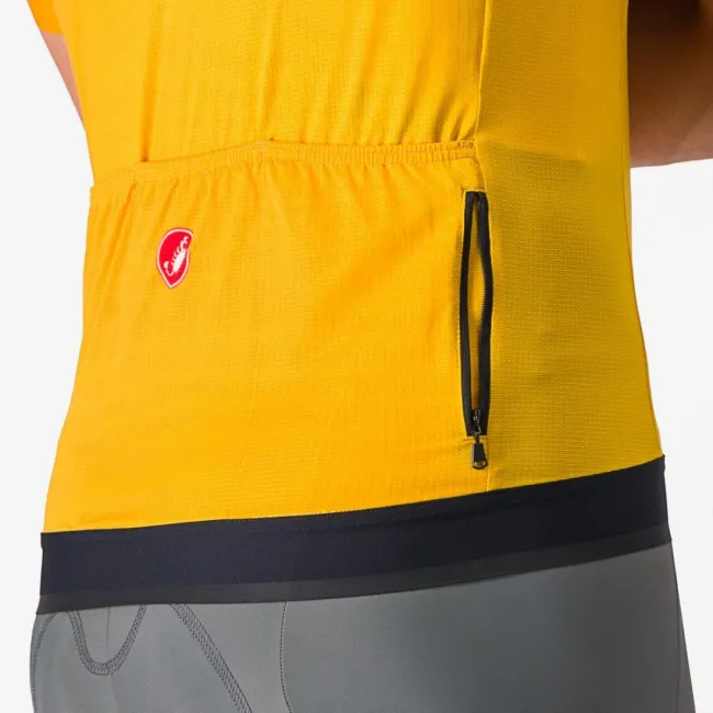Tricou cu maneca scurta Castelli Unlimited Endurance Galben/Rosu S