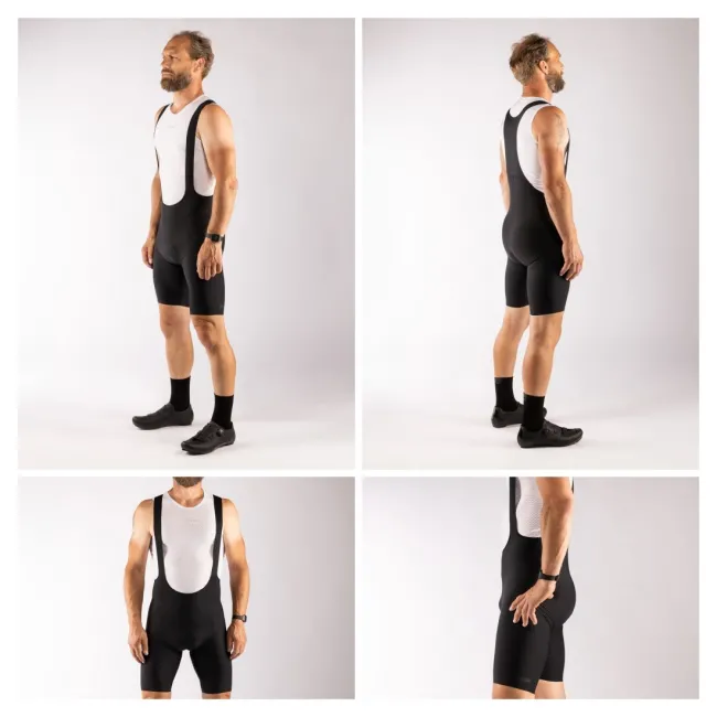 Pantaloni scurti cu bazon si bretele Force Action Negru XXXL