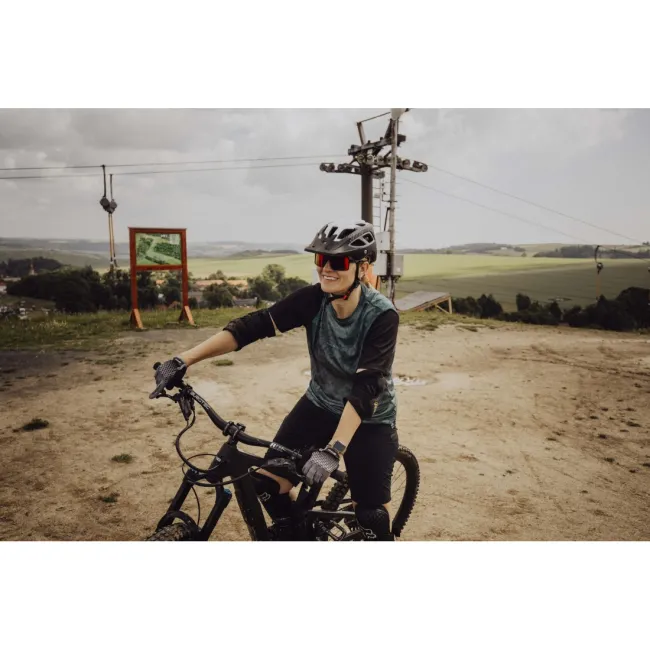 Tricou Force MTB Move maneci scurte Verde Inchis XXXL