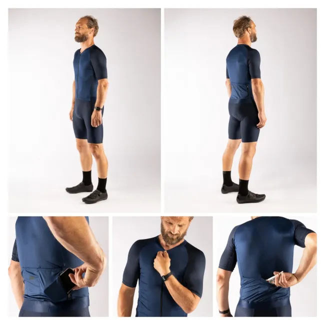 Tricou Force Script maneci scurte Albastru L