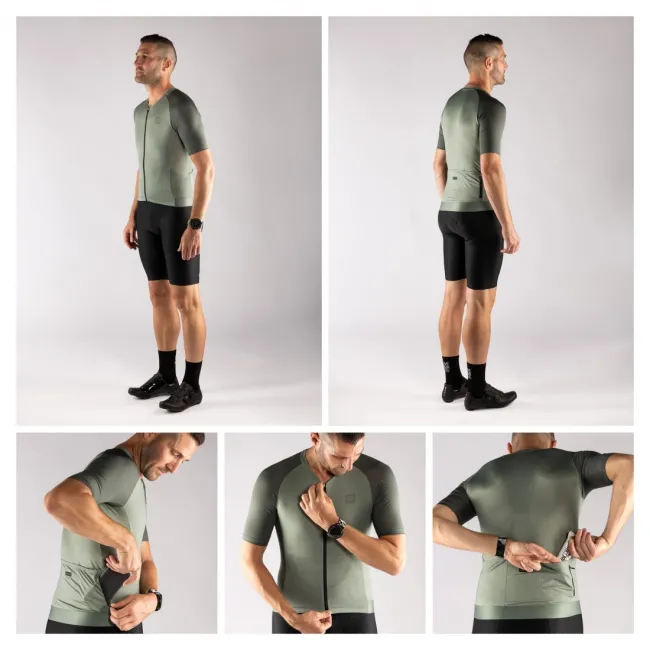 Tricou Force Script maneci scurte Verde L