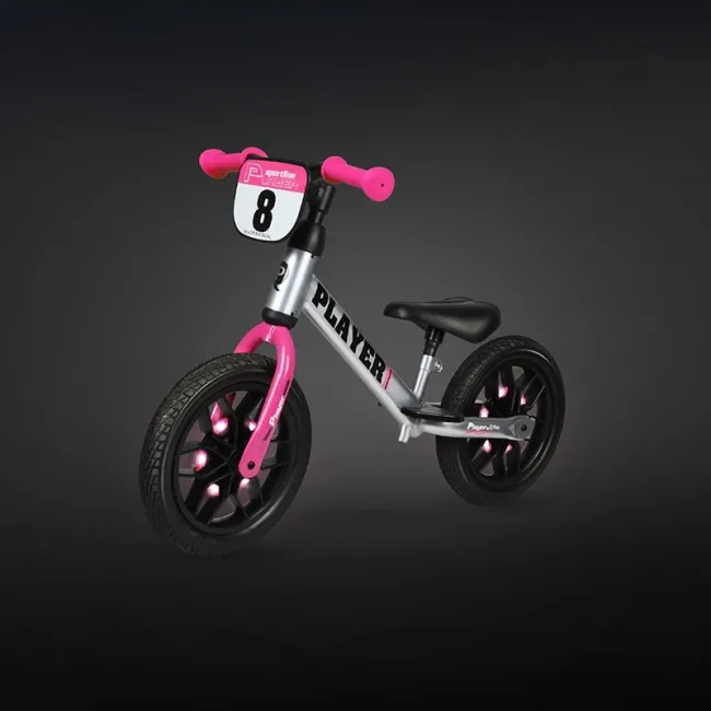 Bicicleta Copii QPlay Player - 12 Inch, Roz