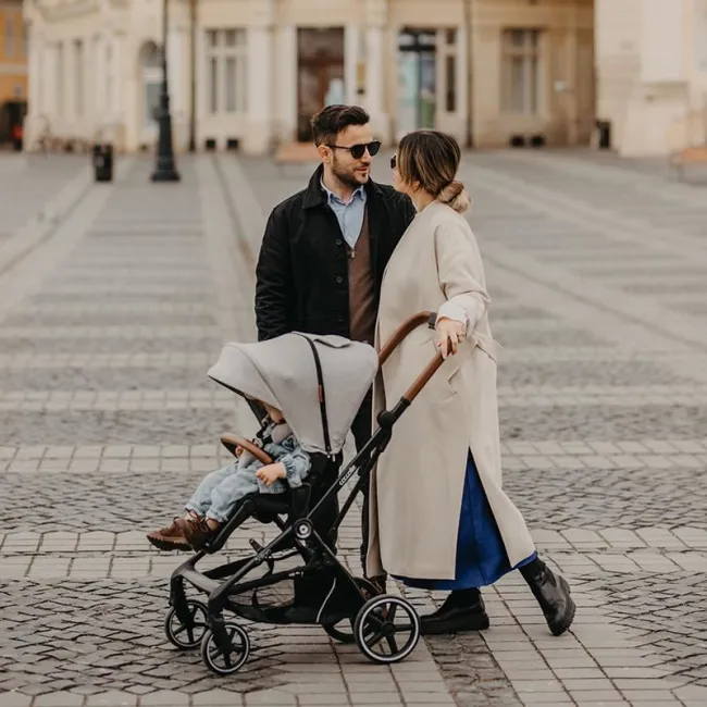 Carucior Bebe Modular 2 In 1 Coccolle Saliara - Gri