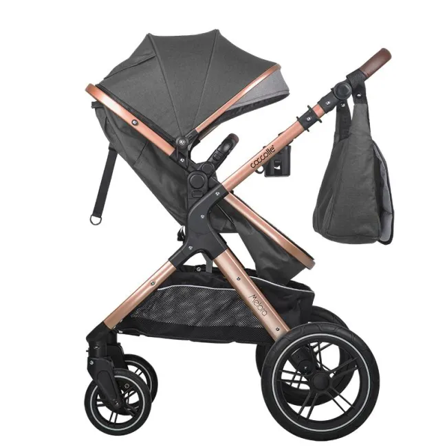 Carucior Bebe Transformabil 3 In 1 C Melora - Negru