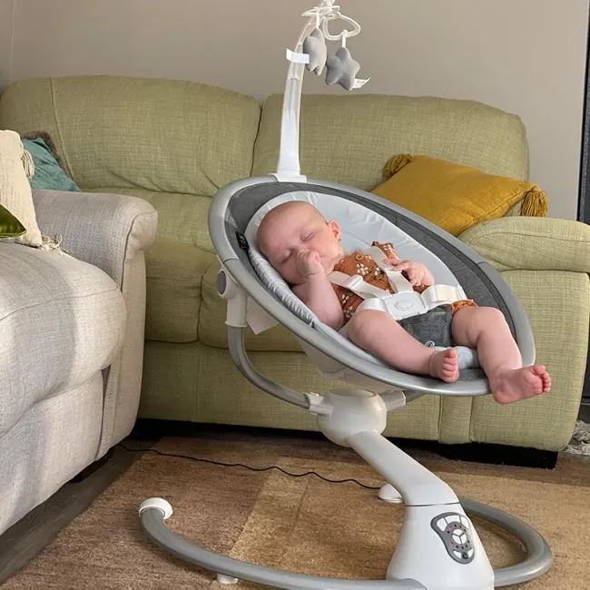 Balansoar bebelusi multifunctional Coccolle Freya Baby, Gri