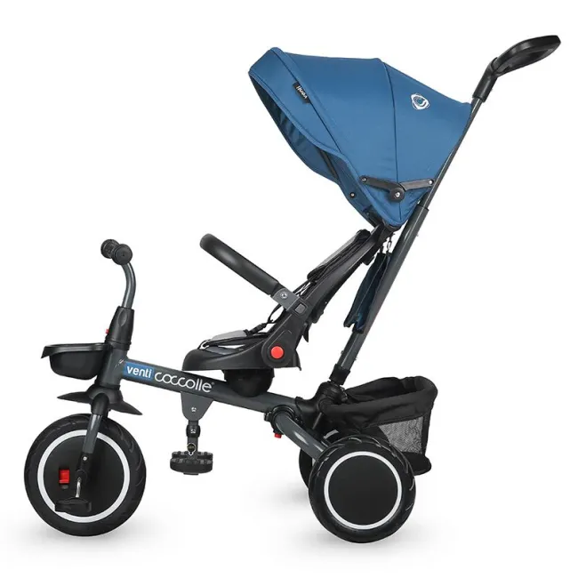 Tricicleta multifunctionala Coccolle Venti Navy blue