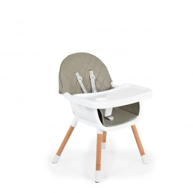 Scaun de masa pentru copii 2 in 1 Cangaroo - Gelato, gri