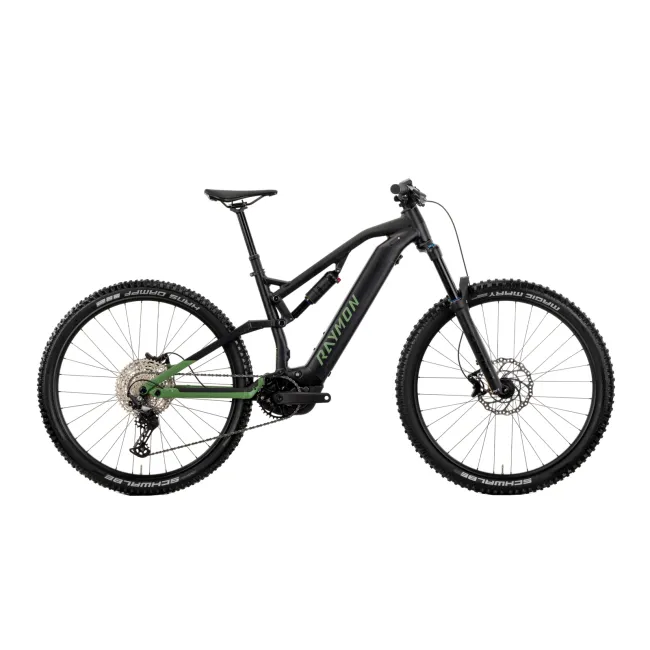 Bicicleta Electrica Raymon Full Suspension Trailray 150 2025 - 29 Inch, S, Negru - Deore