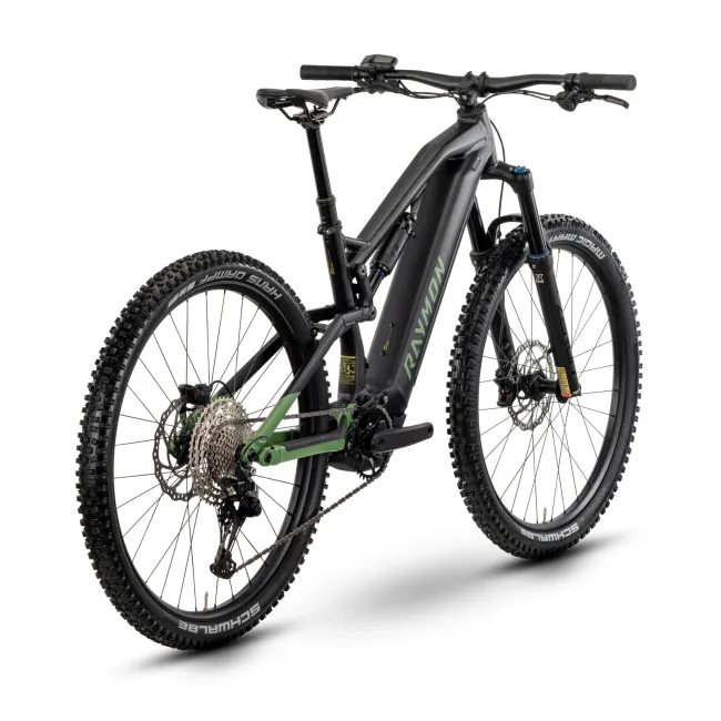 Bicicleta Electrica Raymon Full Suspension Trailray 150 2025 - 29 Inch, S, Negru - Deore
